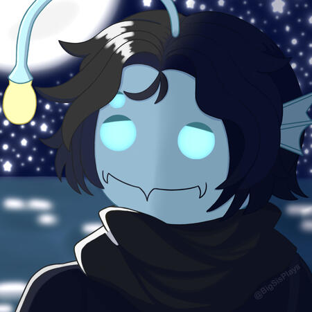 Sebastian hugging my cat oc