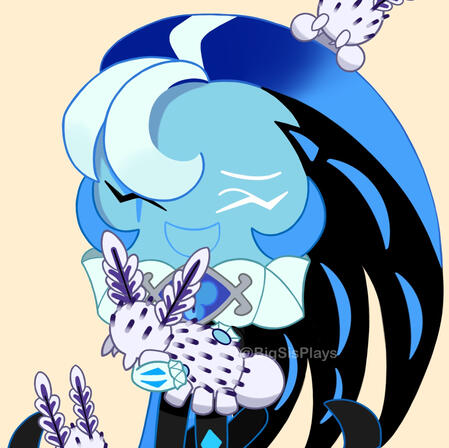 Sebastian hugging my cat oc